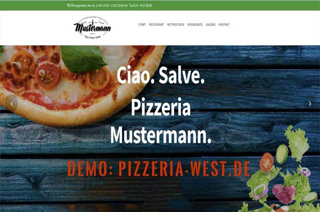 Homepage Vorlage Gastro